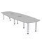 Skutchi Designs 45 in W, 145 in L, 29 in H, Engineered Wood Top, Grey H-ABOT-46143PT-01-EL - alternate 1
